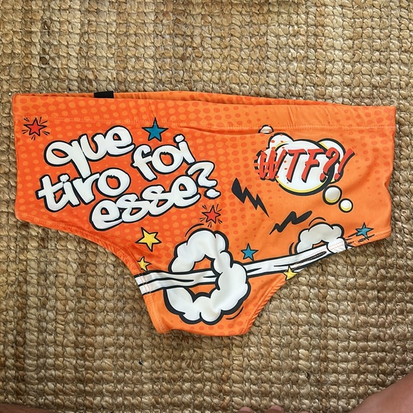 FREE SHIPPING Classic Handmade Brazilian Speedo swim box cut size - Picture 3 of 3